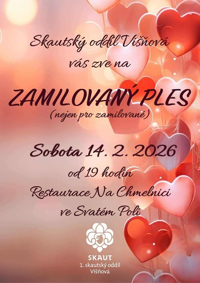 Plakát události Skautský „Zamilovaný ples“