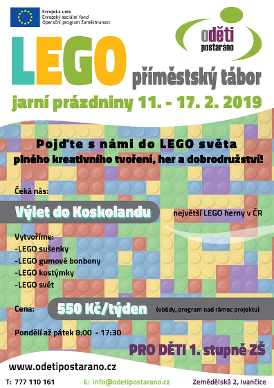 Plakát události Lego příměstský tábor v Ivančicích