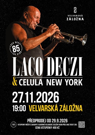 Plakát události Laco Deczi a Celula New York