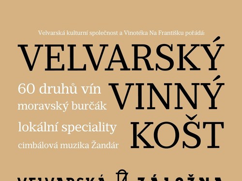 Plakát události Vinný košt s cimbálovkou