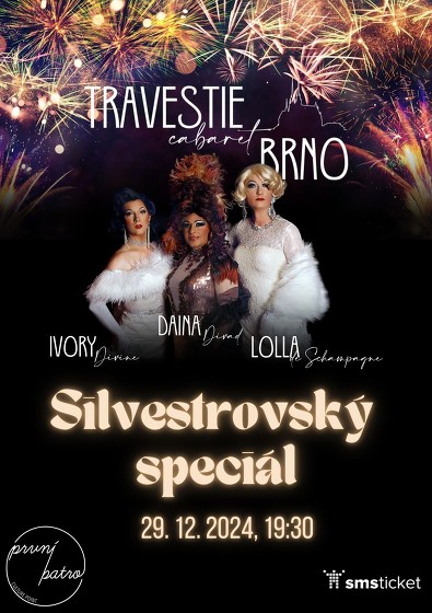 Plakát události Travestie Cabaret Brno: Silvestrovský speciál