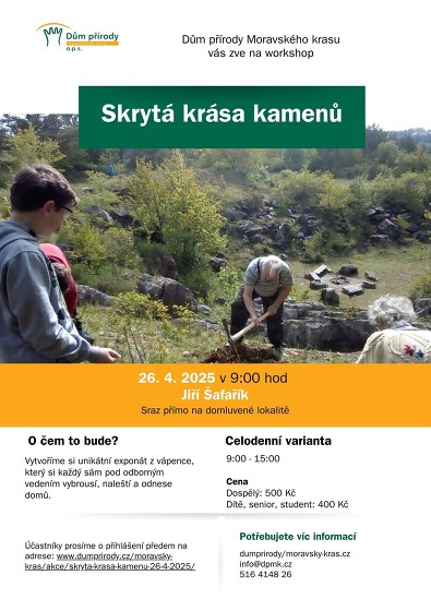 Plakát události Skrytá krása kamenů duben - celodenní