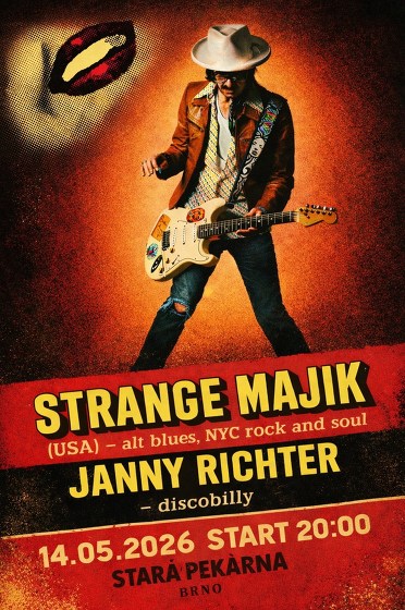 Plakát události Strange Majik (NYC, USA) + Janny Richter