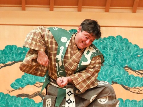 Plakát události Japonské komedie na nádvoří