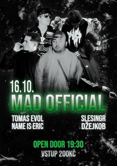 Plakát události MAD OFFICIAL V POLDOFCE! + SPECIAL GUESTS