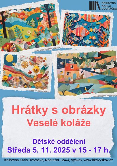 Plakát události Veselé koláže, hrátky s obrázky