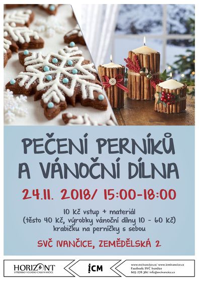 Plakát události Pečení perníků a vánoční dílna 2018