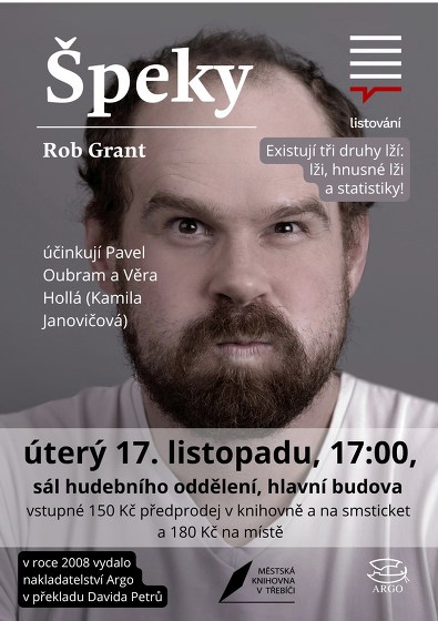 Plakát události LiStOVáNí.cz: Špeky (Rob Grant)