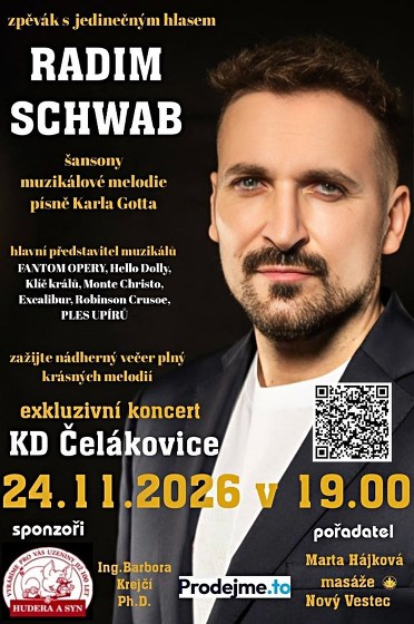 Plakát události Radim Schwab: Fantom Opery v Čelákovicích
