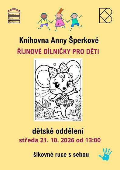 Plakát události Říjnové dílničky pro děti