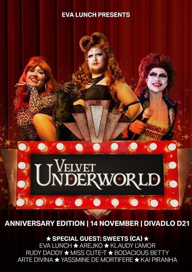Plakát události Velvet Underworld: 1st Anniversary