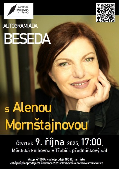 Plakát události Beseda s Alenou Mornštajnovou