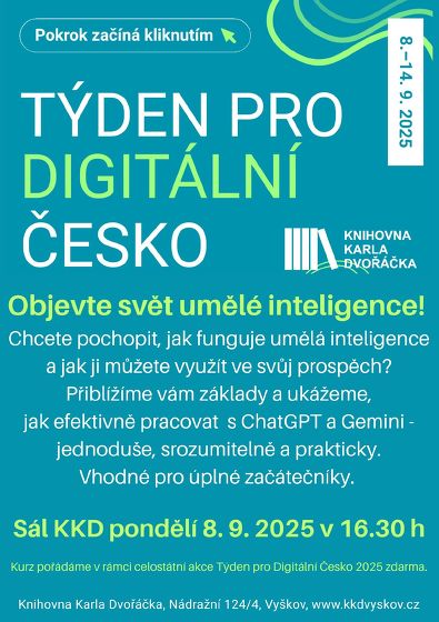 Plakát události Objevte svět umělé inteligence!
