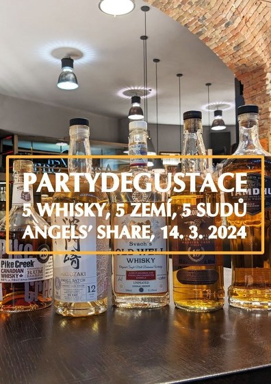 Plakát události Partydegustace 5 whisky, 5 zemí, 5 sudů