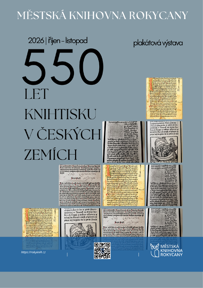 Plakát události 550 let knihtisku v českých zemích