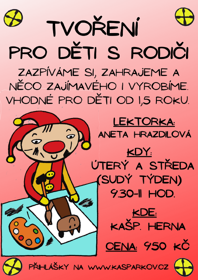 Plakát události Tvoření pro děti s rodiči