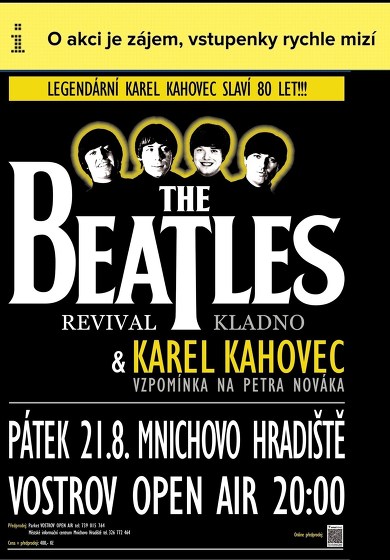 Plakát události Narozeninový koncert Karel Kahovec a The Beatles Revival
