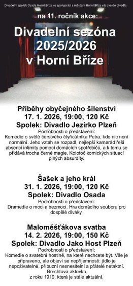 Plakát události Maloměšťákova svatba (divadlo)