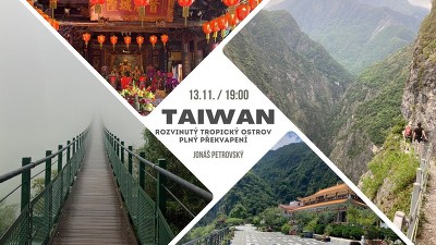 Plakát události Taiwan - rozvinutý tropický ostrov plný překvapení