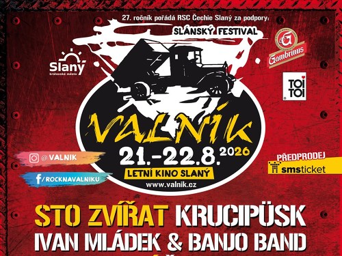 Plakát události Slánský festival VALNÍK