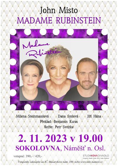 Plakát události Madame Rubinstein