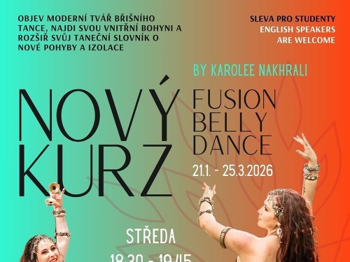Plakát události Kurz Fusion Belly Dance v Brně