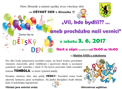 Plakát události Dětský den v Březníku