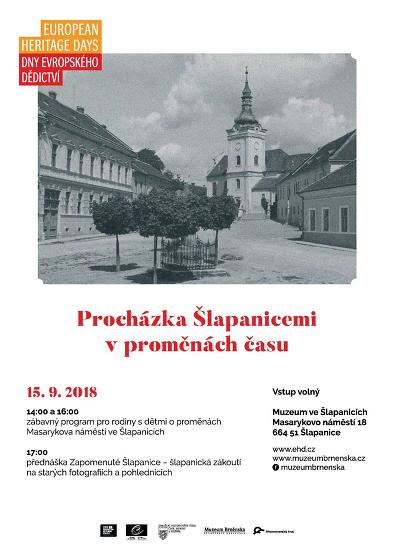 Plakát události Procházka Šlapanice v proměnách času