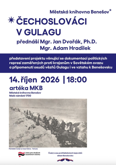Plakát události Čechoslováci v Gulagu