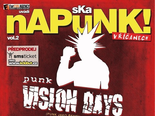 Plakát události nAPuNK! v Říčanech / Vision Days, Volant, Sticx