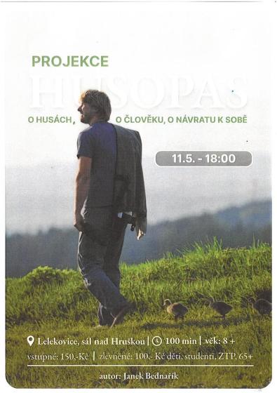 Plakát události HUSOPAS - o husách, o člověku, o návratu k sobě