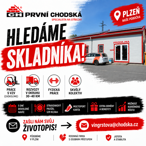 SKLADNÍK (Plzeň) dovolená navíc!!!, Plzeň