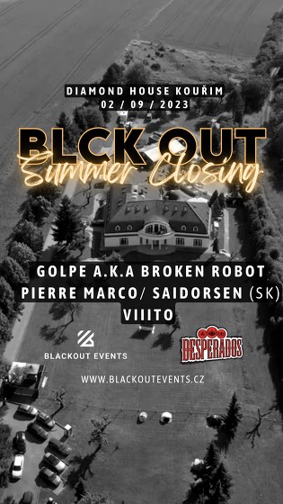 Plakát události BLCK OUT SUMMER CLOSING