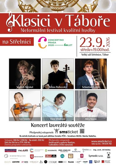 Plakát události Concertino Praga - Koncert laureátů soutěže