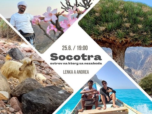 Plakát události Socotra - ostrov, na který sa nezabúda