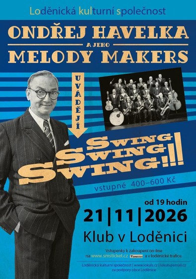 Plakát události Ondřej Havelka a jeho Melody Makers v Loděnici