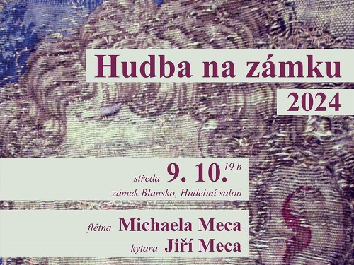 Plakát události Hudební cestování s flétnou a kytarou / Hudba na zámku 2024