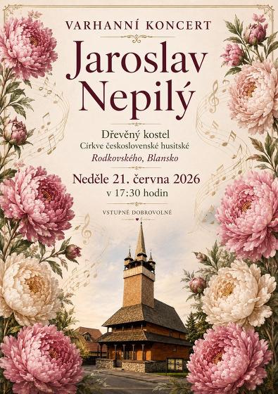 Plakát události Varhanní koncert Jaroslav Nepilý