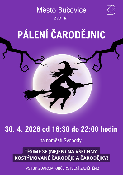 Plakát události Pálení čarodějnic