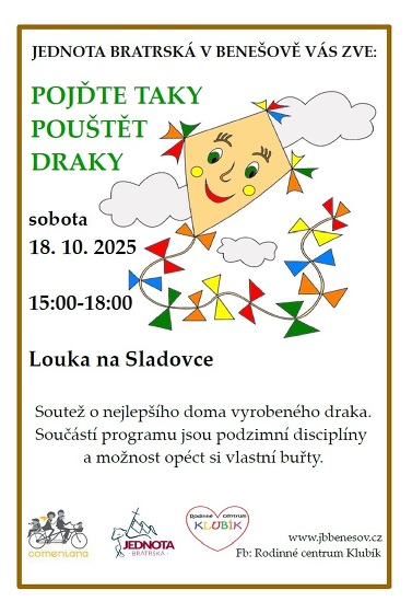 Plakát události Pojďte taky pouštět draky