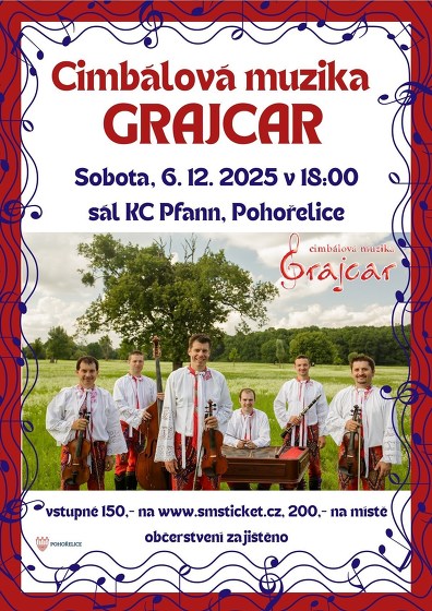 Plakát události Cimbálová muzika Grajcar