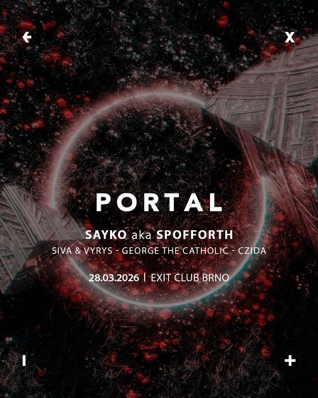 Plakát události PORTAL w/ Sayko aka Spofforth