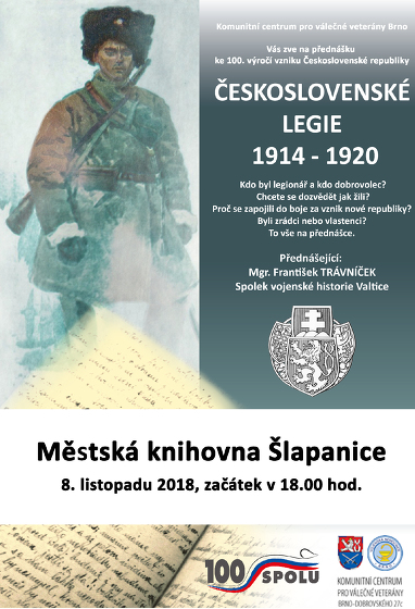 Plakát události Přednáška o legionářích