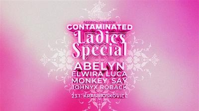 Plakát události Contaminated w/ Abelyn & Elwira, Boskovice