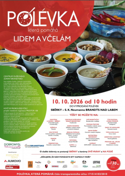 Plakát události Polévka, která pomáhá lidem a včelám