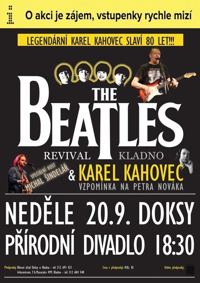 Plakát události The Beatles Revival + Karel Kahovec + Michal Šindelář
