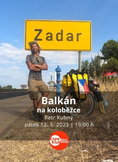 Plakát události Balkán na koloběžce / Petr Kubný