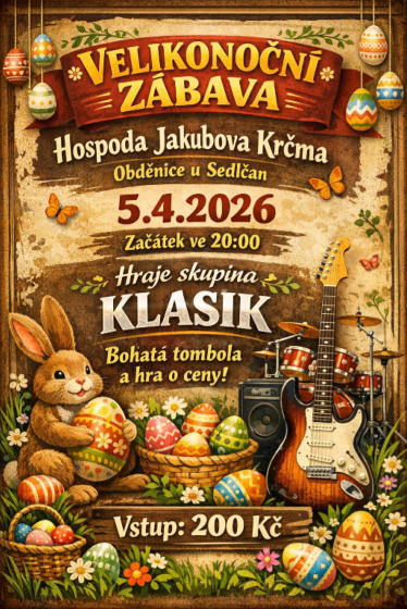 Plakát události Velikonoční zábava