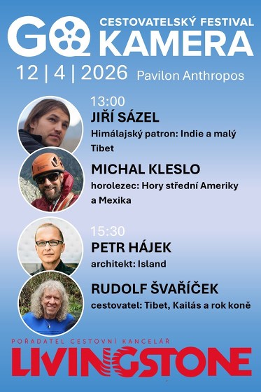 Plakát události GO Kamera 2026 | Sázel, Kleslo, Hájek, Švaříček