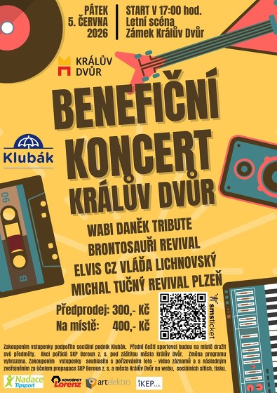 Plakát události Benefiční koncert Králův Dvůr